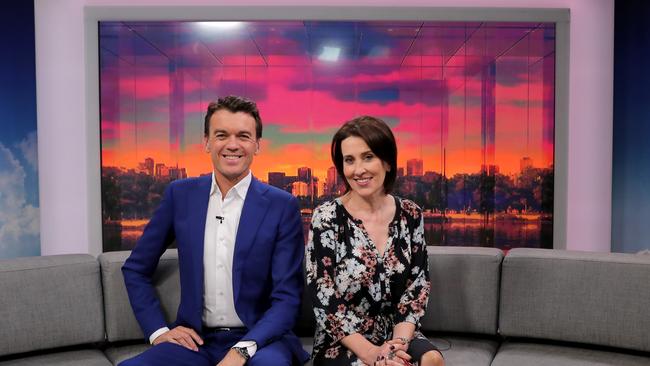 Co-hosts Michael Rowland and Virginia Trioli.