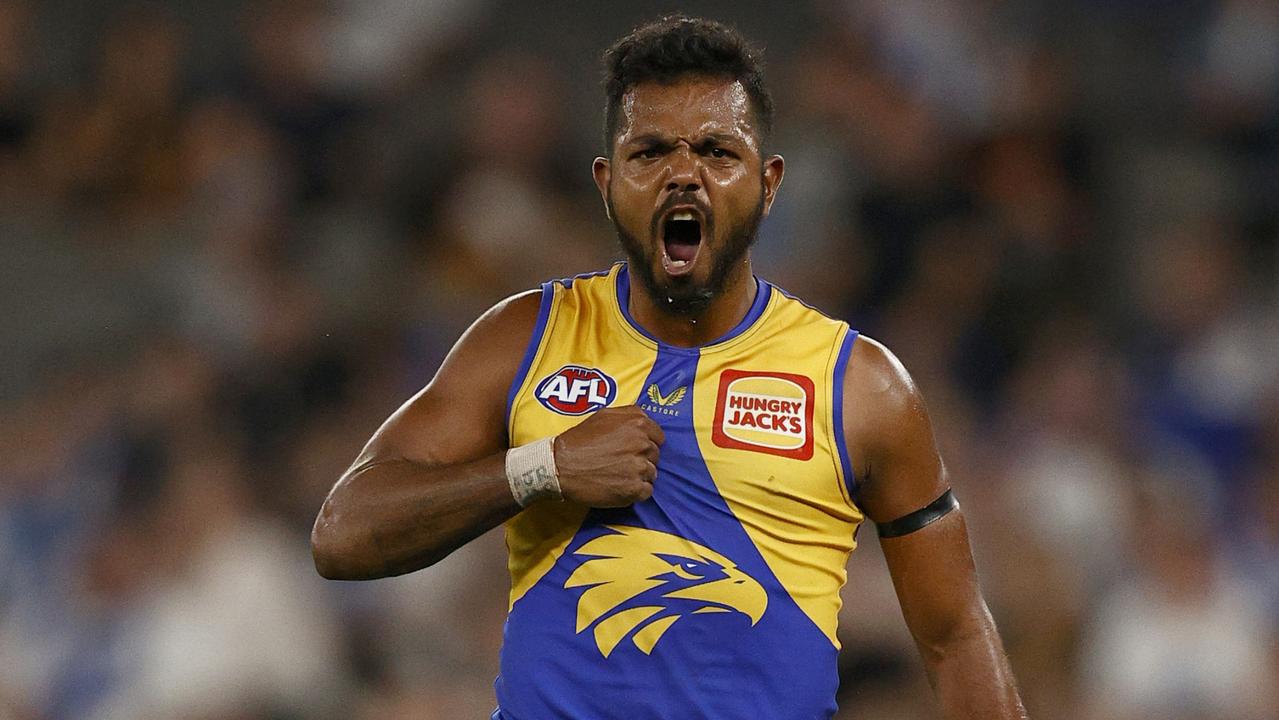 West Coast forward Willie Rioli has requested a trade to Port Adelaide but the clubs are yet to agree on a deal. Picture: Getty Images