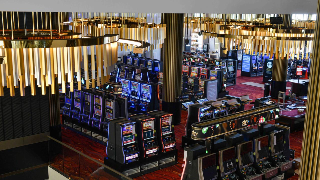 Gaming floor at the new SkyCity Adelaide casino. Photo: Brenton Edwards