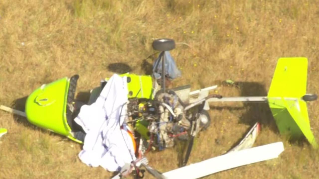 A pilot has died and one passenger left injured after a light aircraft crash into a property in regional Victoria. Picture: ABC News