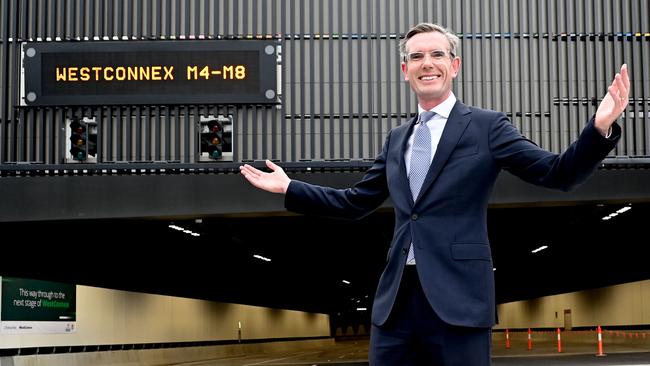 Premier Dom Perrottet at Westconnex at its completion. Photo Jeremy Piper