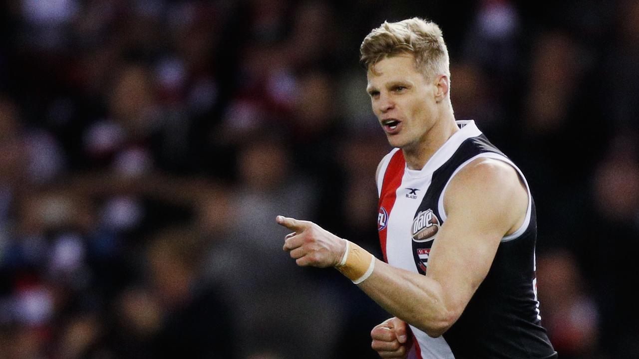 Nick Riewoldt during his decorated career at St Kilda.