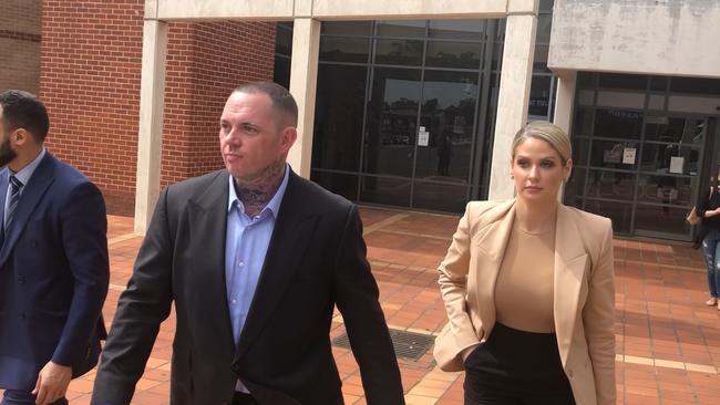 Monstr Clothing founder and accused bikie Shane Ross outside court last week.