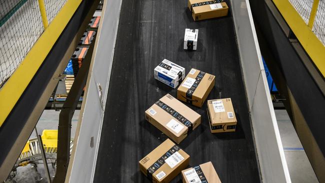 Amazon is now believed to account for 10 per cent of all money spent on online shopping in Australia. Picture: Stephanie Keith