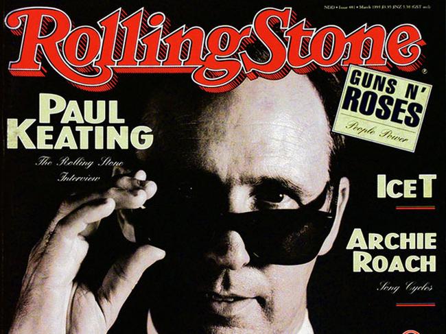 On the cover of Rolling Stone magazine.