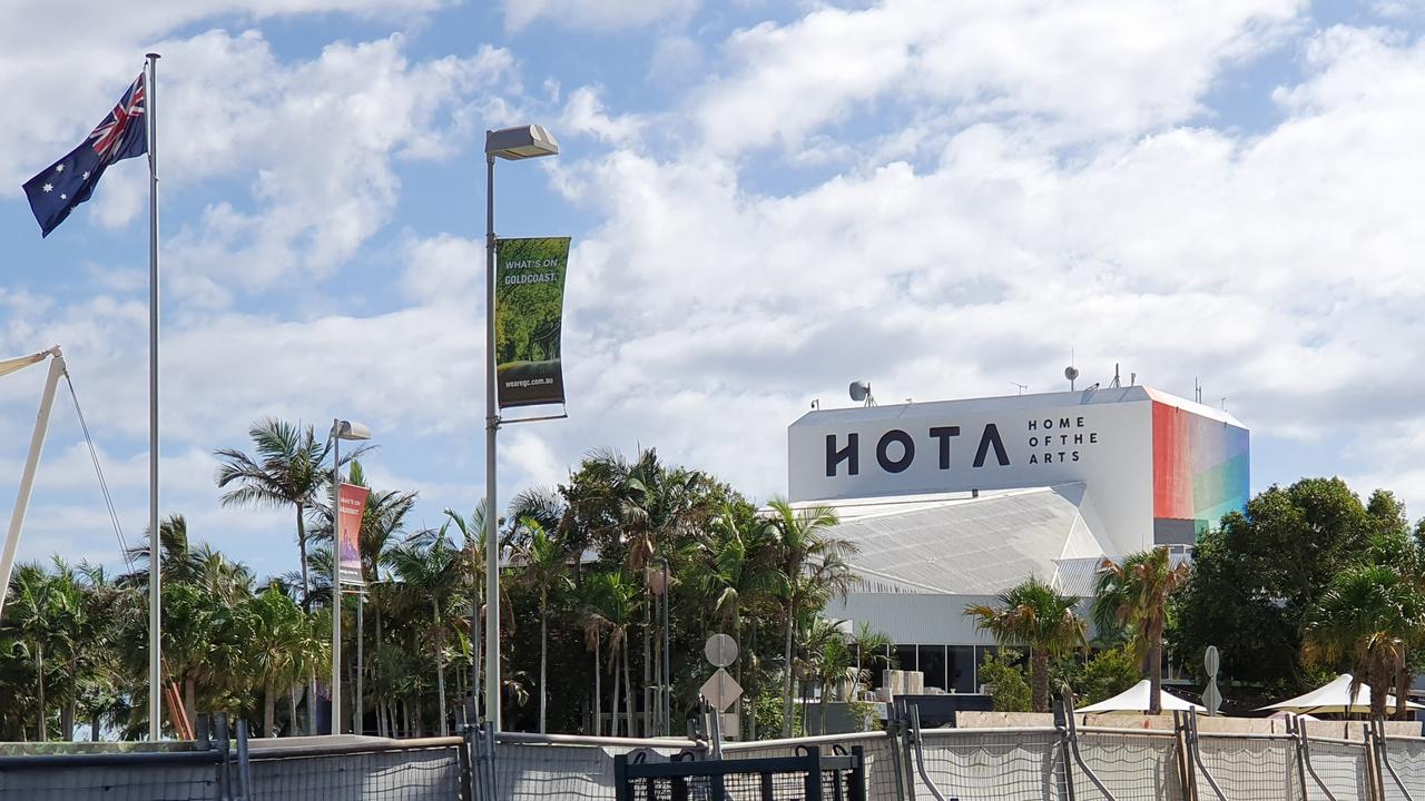 HOTA pictured behind the construction site of the new HOTA Gallery. Picture: Luke Mortimer