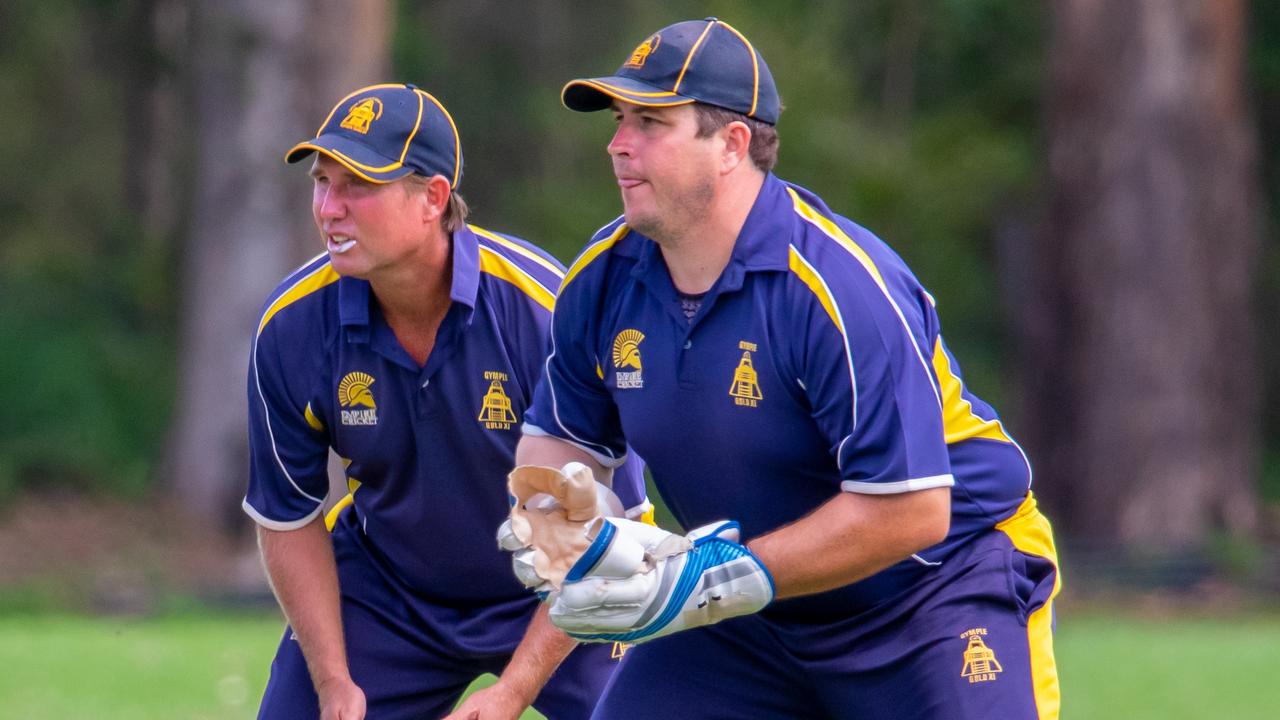 Steve Ledger (left) in action for the Gympie Gold XI, one of the teams he is considering playing for next season. Photo - Zahner Photography