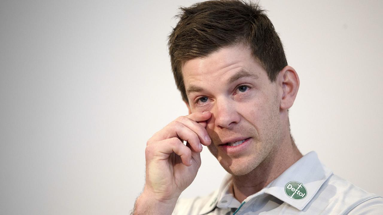 Tim Paine on Friday. Picture: Chris Kidd