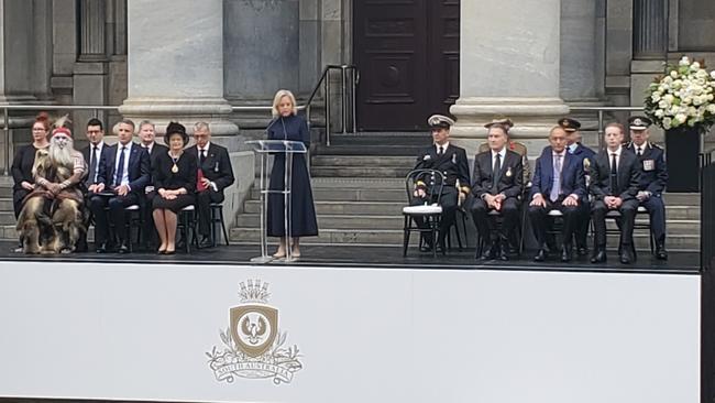 The Proclamation of the ascension of King Charles III at Parliament House, Adelaide. Picture: Tom Huntley