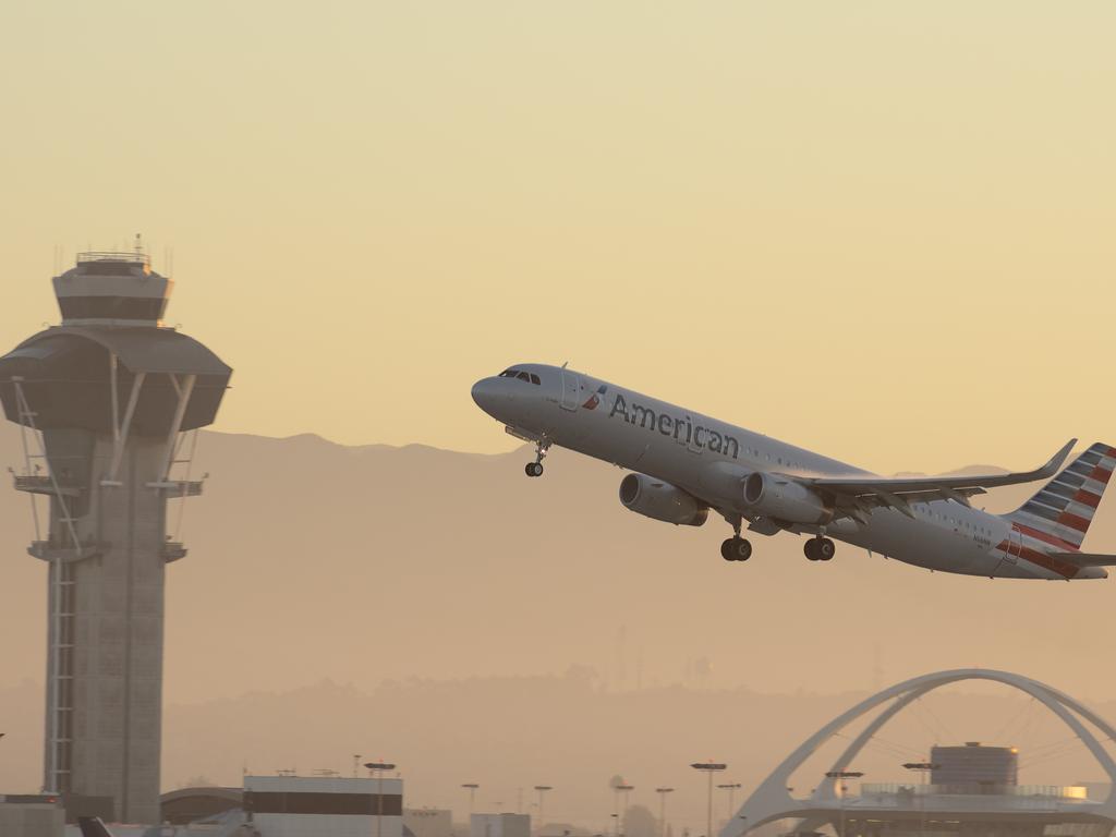 An American Airlines Airbus taking off from the Los Angeles International Airport. Picture: iStock