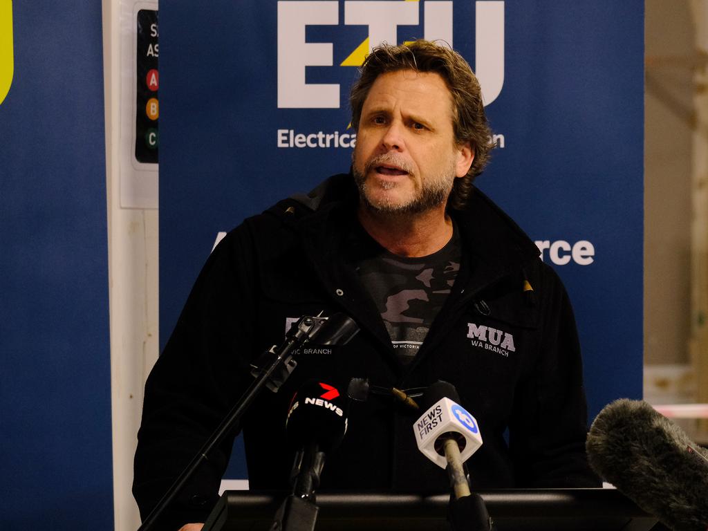 ETU secretary Troy Gray. Picture: NewsWire / Luis Enrique Ascui