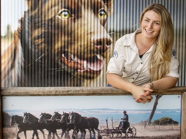 Chloe Dann at Churchill Island. Picture: Zoe Phillips