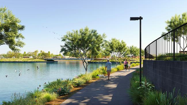 An artist impression of the Twin Waters West development.