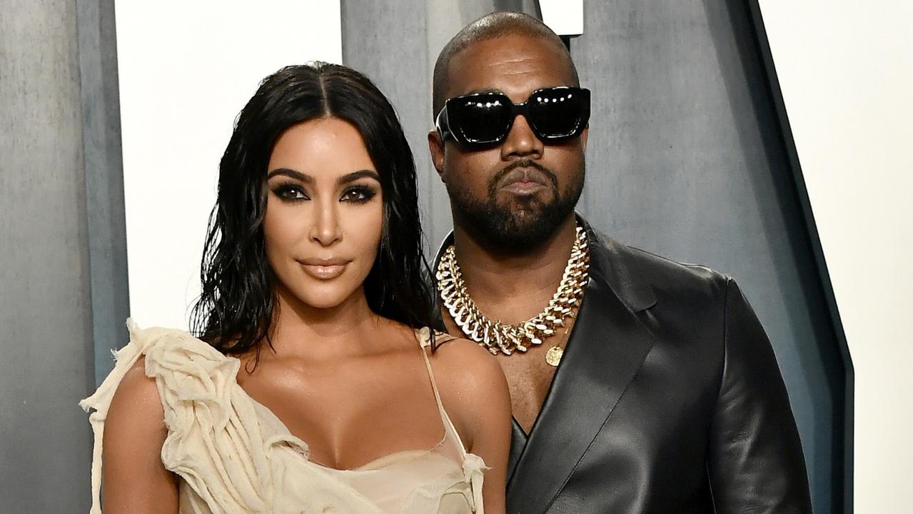 Kim Kardashian and Kanye West. Picture: Frazer Harrison/Getty Images