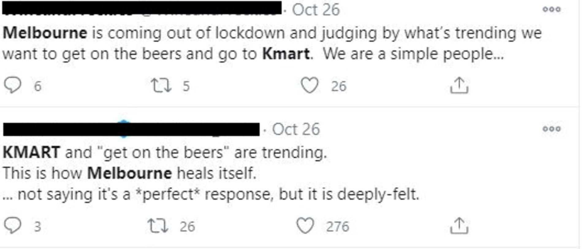 Social media has been flooded with posts from excited Kmart lovers eager to shop at the store from midnight on Tuesday.