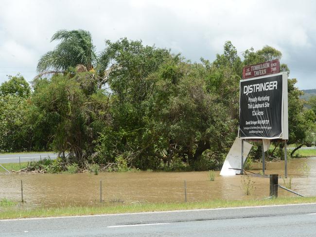 Flooding at Tumbulgum on Tuesday, December 15, 2020. Picture: Liana Boss