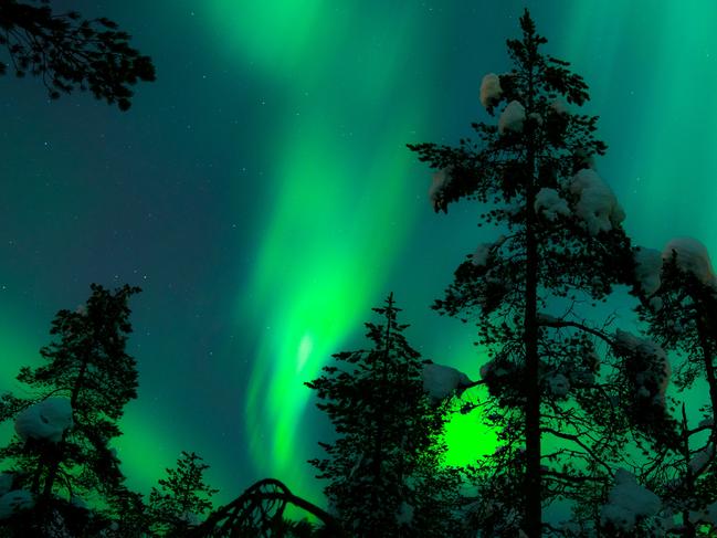 The Aurora Borealis is caused by solar flares interfering with the Earth’s magnetosphere