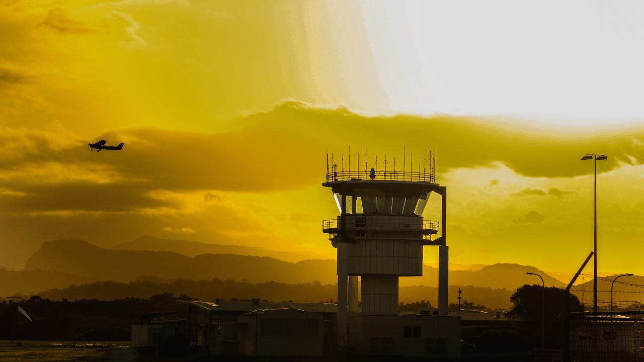 The control tower at Gold Coast Airport. Photo: Dylan McEvoy