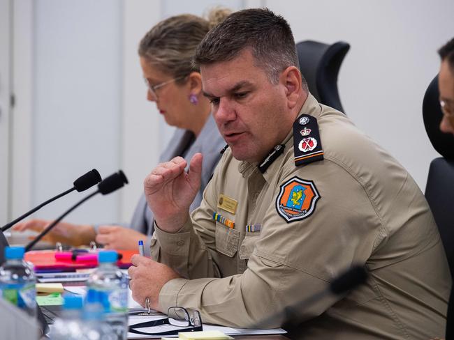 Corrections Commissioner Matthew Varley, Budget Estimates 2023 at Parliament Darwin.Picture: Pema Tamang Pakhrin