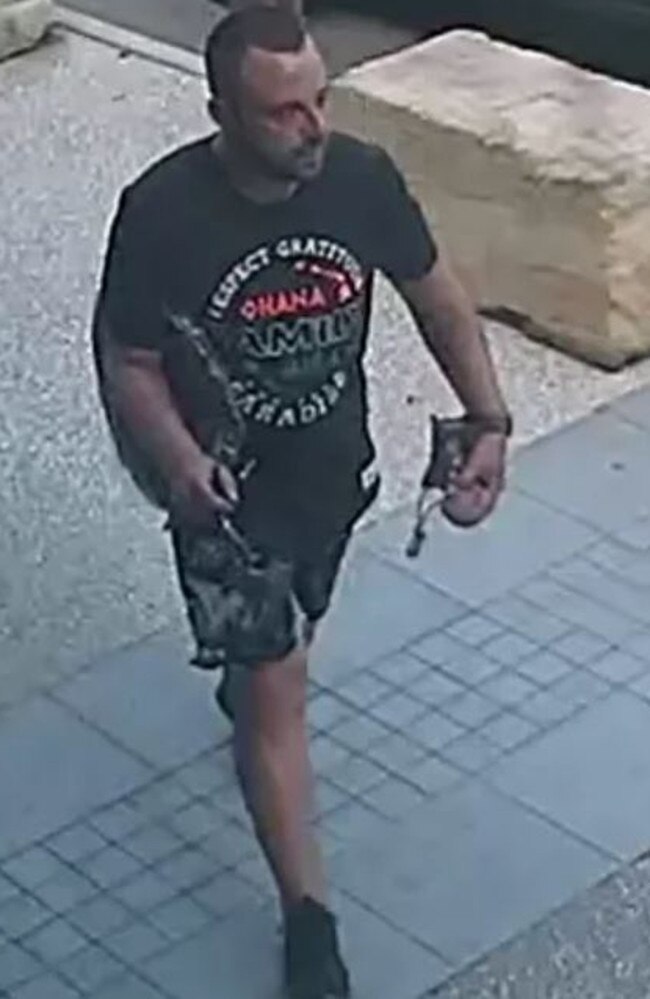 Police want to speak to this man after the alleged theft of an e-scooter from a carpark at a Foxwell Road shopping centre at Coomera. Picture: Queensland Police Service