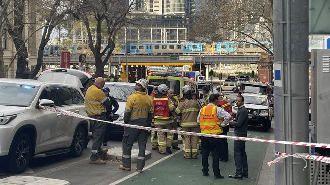 Residents of a high-rise building in the CBD have been evacuated after a fuel leak caused tens of litres of diesel to flood offices.