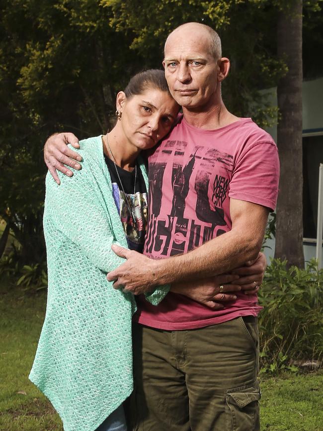 Chloe-Ann Whalon-Wilson‘s step dad Brian Reynolds and mum Karyn-Ann Wilson. Picture: Dylan Robinson
