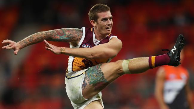 Dayne Beams stepped down as Brisbane captain on Wednesday as he continues to deal with the death of his father. Picture: Phil Hillyard