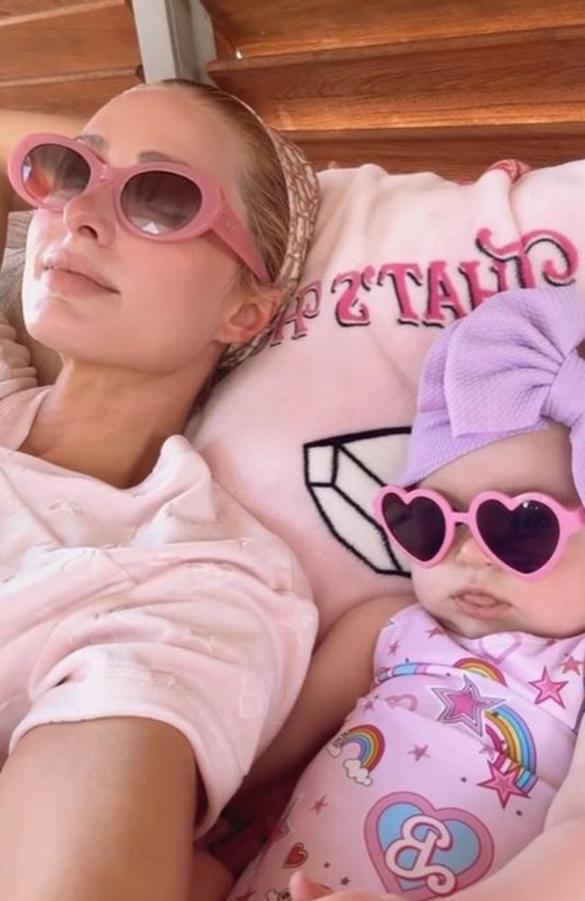 Paris Hilton and husband Carter Reum took their kids - daughter London and son Phoenix - on a family trip to Haiwaii. Picture: parishilton/Instagram