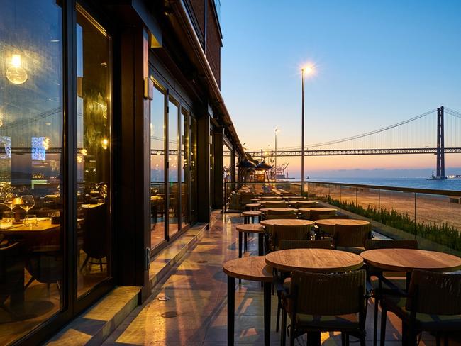 Restaurant Sud Lisboa in Portugal. The upmarket restaurant boasts a 7,425 Euro bottle of pinot noir on its menu (although this was not consumed by the fund executives). Picture: Supplied