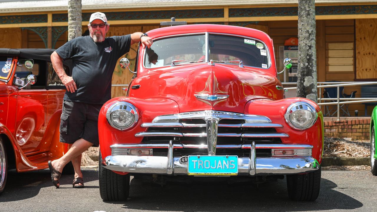 Steve Molloy with his 1948 Chevy as part of the Trojans Rod and Custom Club in Lismore.