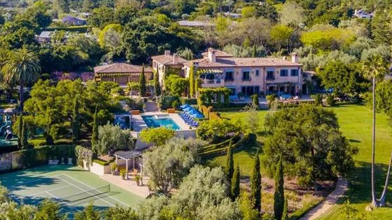 Meghan Markle and Prince Harry’s home in Montecito, California. Picture: Supplied