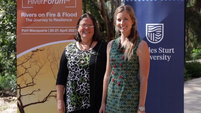 Dr Alexandra Knight and Dr Jessica Tout-Lyon have examined the impacts of consecutive natural disasters. Picture: Charles Sturt University