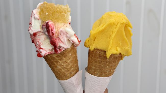 Heven Yah’s artisan gelato and sorbet. Picture: Glenn Hampson