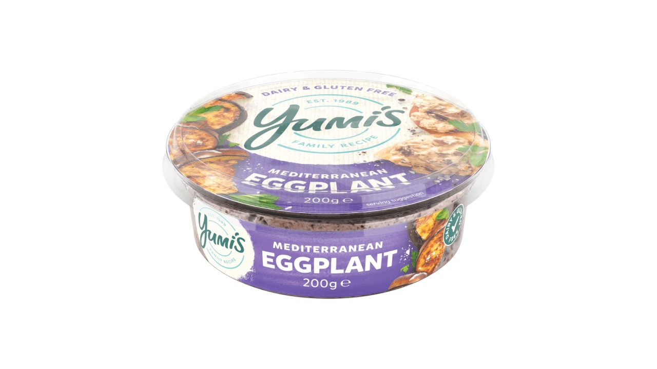 <h3><a href="https://www.woolworths.com.au/shop/productdetails/139881/yumi-s-eggplant-mediterranean-dip" target="_blank" rel="noopener">Yumi&rsquo;s Mediterranean Eggplant&nbsp;</a></h3><p>$3.50</p><p><span>607kJ / 152cal</span></p><p><span>12g fat</span></p><p><span>If you like it, this is an extremely strong dip nutritionally with a high % of eggplant and minimal additives.&nbsp;</span></p>