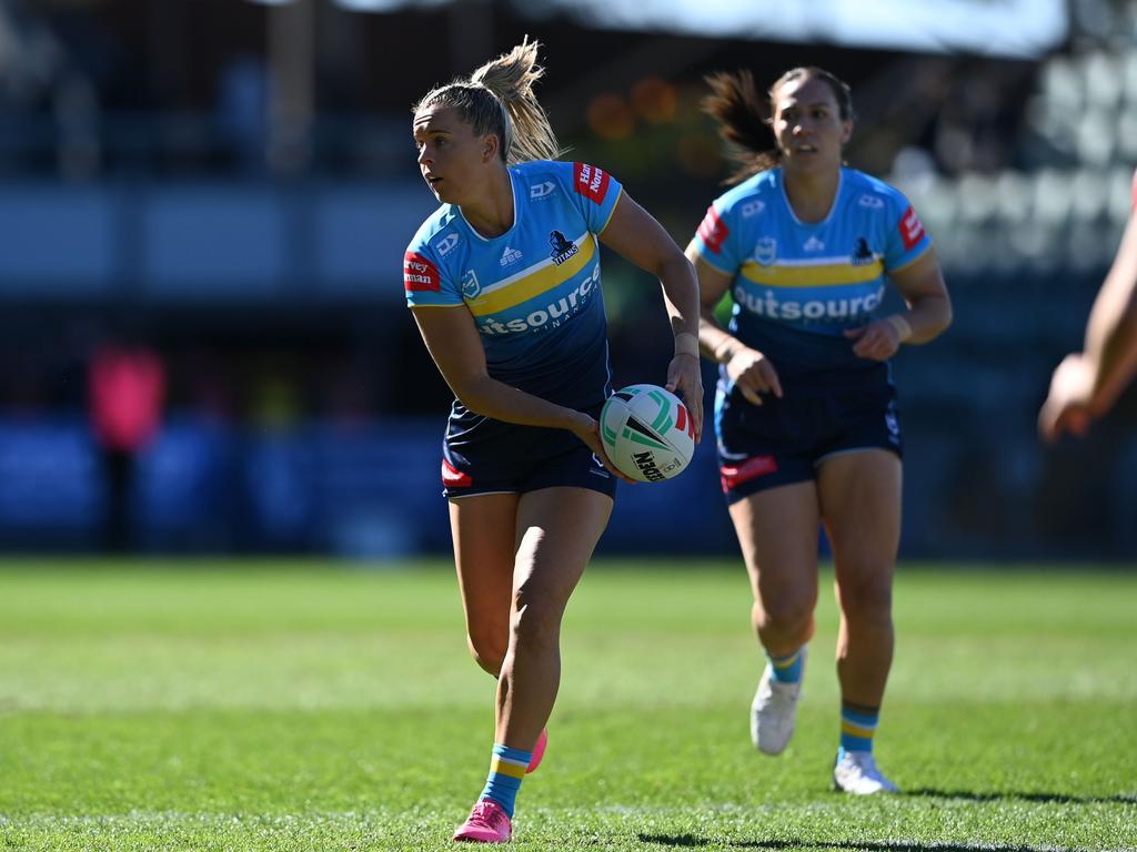 Lauren Brown was excellent for the Titans. Picture: NRL Photos/Gregg Porteous
