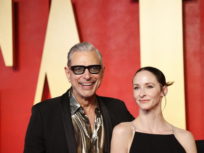 Actor Jeff Goldblum and wife, Emilie Livingston. Picture: AFP