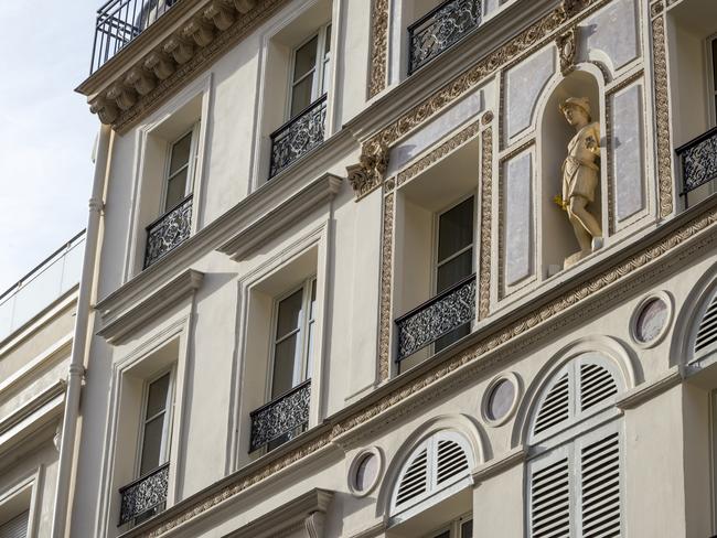 The Hotel Grand Amour in Paris, where her husband Dan Single fell from their bedroom window in March.