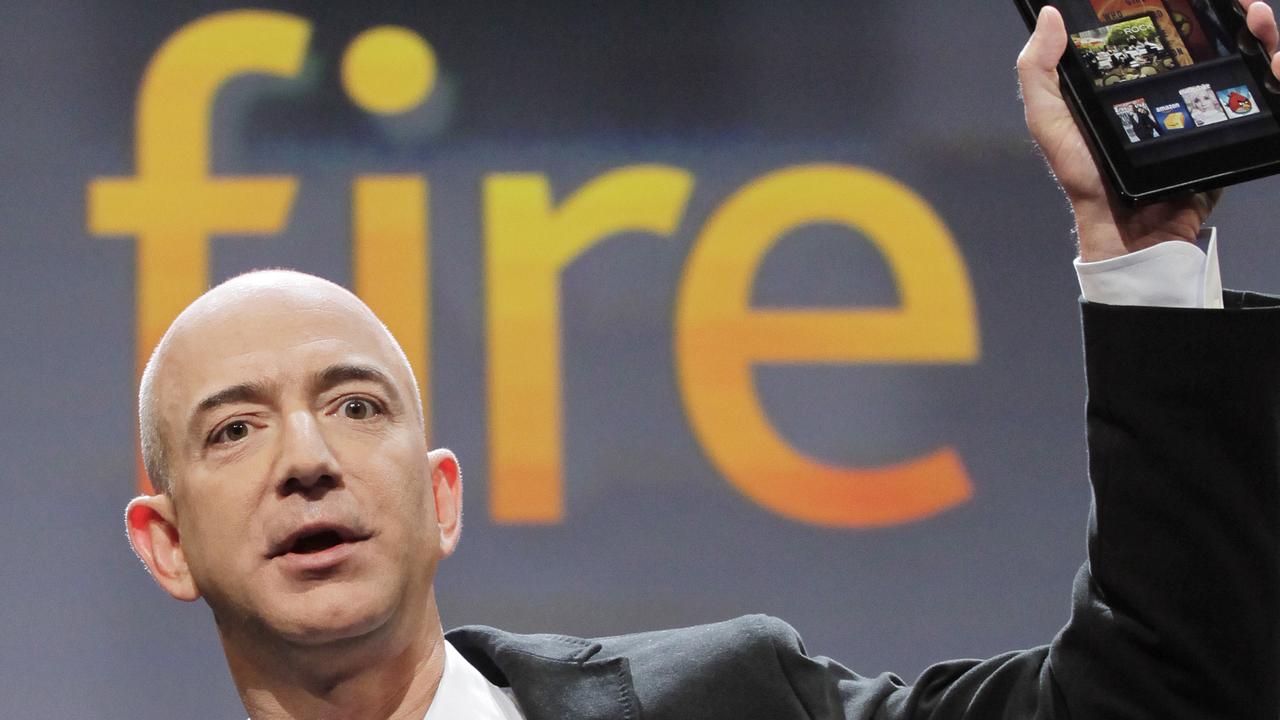 JUnder Bezos’ watch, the entrepreneur continued to expand Amazon’s products. Picture: AP