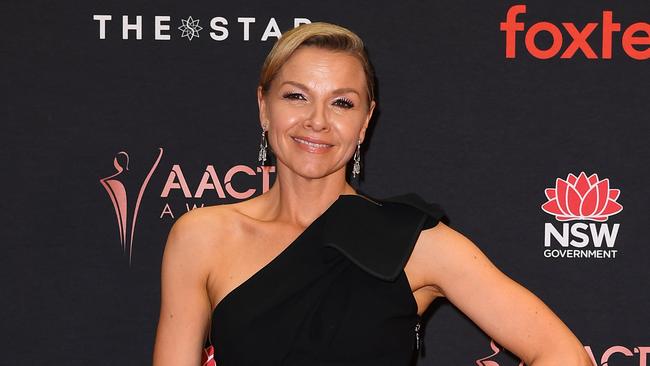 Justine Clarke arrives at the 2019 AACTA Awards at the Star in Sydney, Wednesday, December 4, 2019. (AAP Image/Joel Carrett) NO ARCHIVING