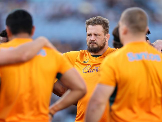 James Slipper of the Wallabies warms up ahead of The Rugby Championship &amp; Bledisloe Cup match against the New Zealand All Blacks in Sydney in September. Picture: Getty Images