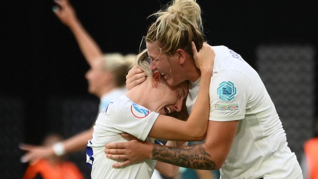 Emotions poured out at Wembley. (Photo by FRANCK FIFE / AFP)