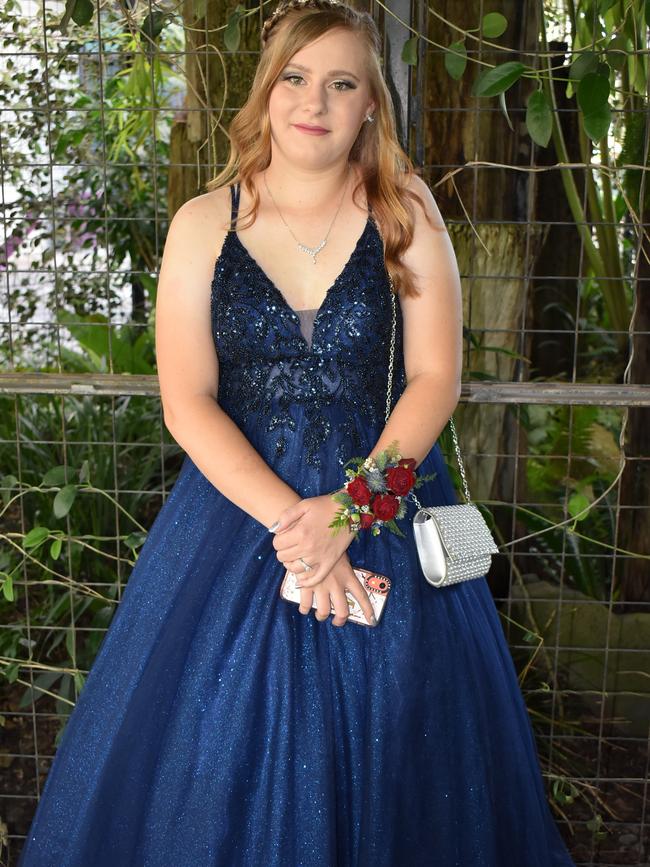 Makayla Russell at the Mackay State High School 2021 Year 12 formal, November 16, 2021. Photo: Tara Miko and Janessa Ekert