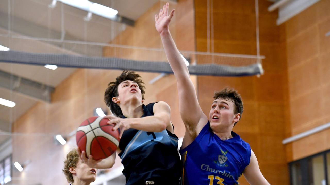 GPS First V basktetball game between Churchie and Brisbane Boys Grammar. Saturday September 3, 2022. Picture, John Gass