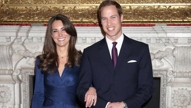 Kate and Wills on the day their announced their engagement. Picture: Getty Images