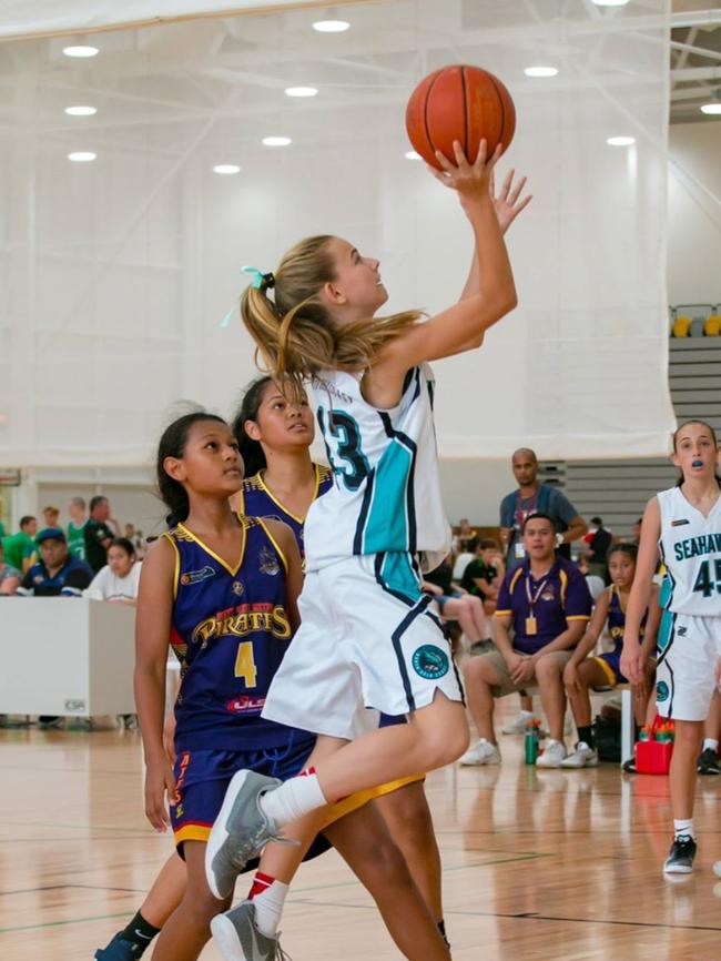 Gold Coast basketball junior Katie Deeble. Picture: SUPPLIED