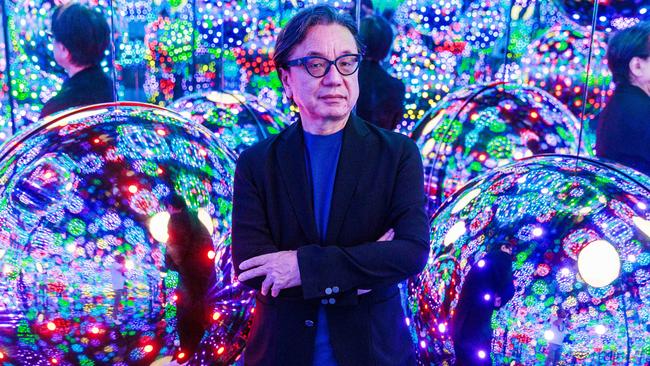 Hidenori Ota at the Yayoi Kusama exhibition at the National Gallery of Victoria. Photo: Aaron Francis Photography