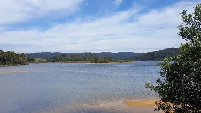 Firefighters were called to a fire in bushland on the Bega River. Picture: Google