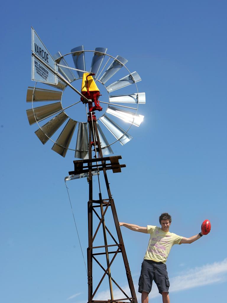 Climbing a windmill is one way to impress clubs.