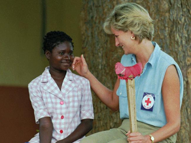 Harry’s visit has reminded people of his mother, Diana. Picture: Joao Silva