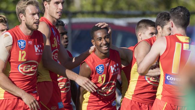 Gold Coast Suns Academy member Hewago Paul Oea. Picture: NEAFL/TJ YIELDS